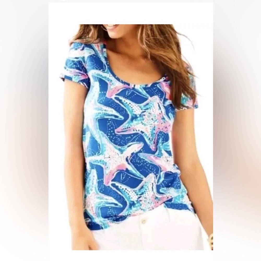 NEW! Lilly Pulitzer Dori T Shirt in Star Struck. Size small.